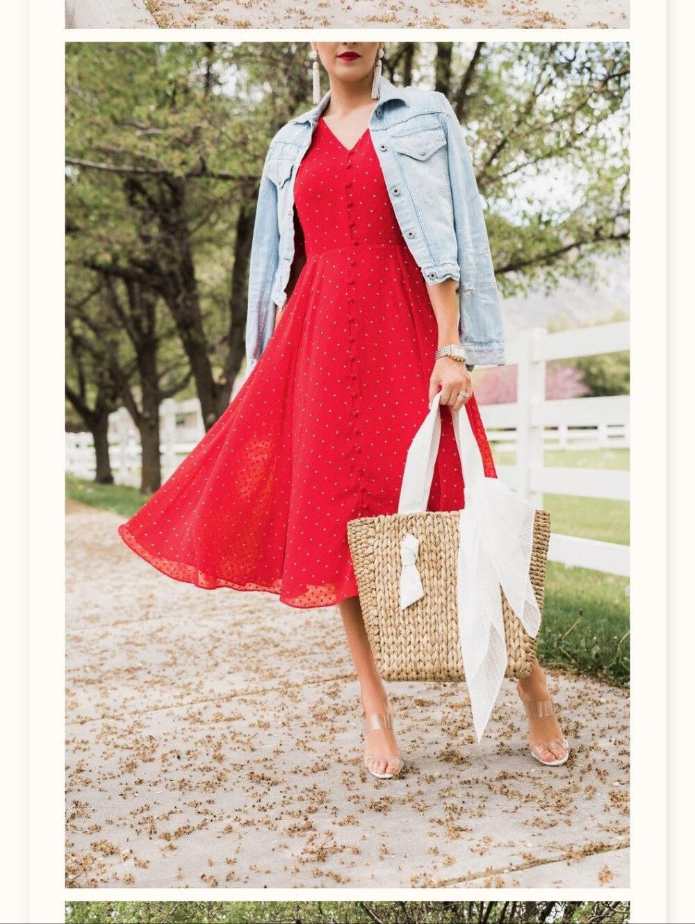 Rachel Parcell Elegant Red Polka Dot Dress Worn Once Size Xxl